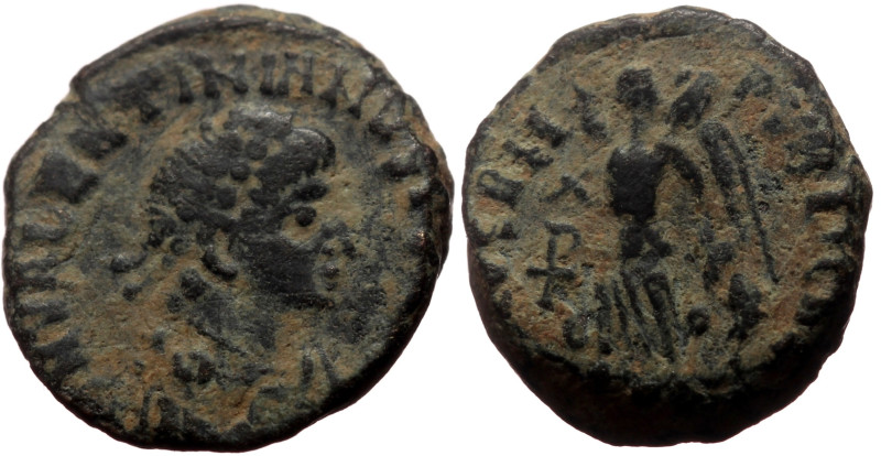 Valentinian II (375-392), nummus (Bronze, 1.72 g, 12.5 mm), Cyzicus (?).
Obv: D...