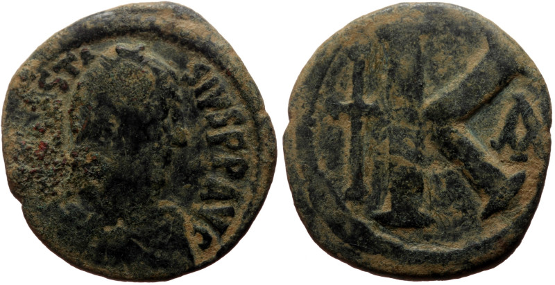 Anastasius I (491-518) AE Half Follis (Bronze, 9.61g, 27mm) issued 512-518, Cons...