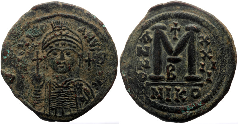 Justinian I (527-565) AE Follis (Bronze, 20.00g, 36mm) Nicomedia year 23 / 549-5...