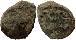 Unidentified Byzantine AE (Bronze, 2.80g, 19mm) possibly Constans II (641-668)