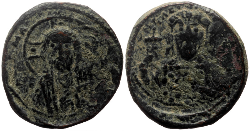 Constantine X (159-1067) AE Follis (Bronze, 8.14g, 27mm) Constantinople, ca 1059...