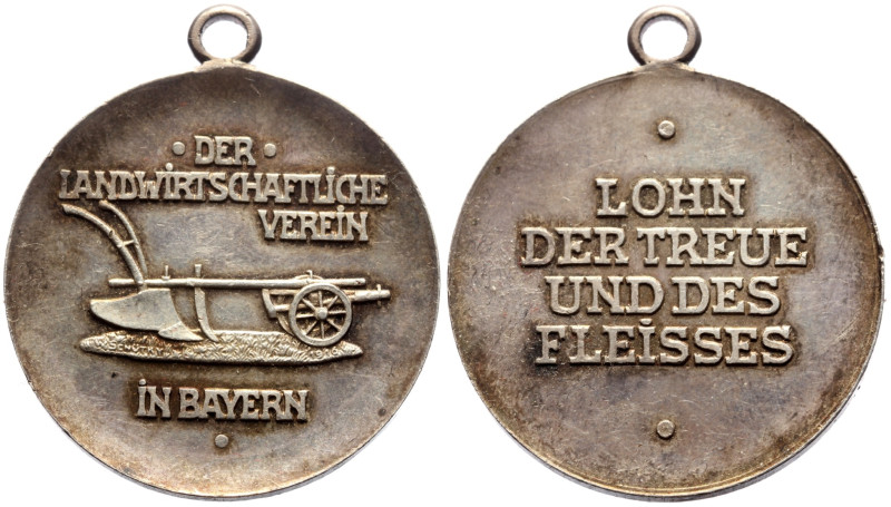 Bayern Prägungen Prämienmedaille d. landwirtschaftlichen Vereins in Bayern, Lohn...