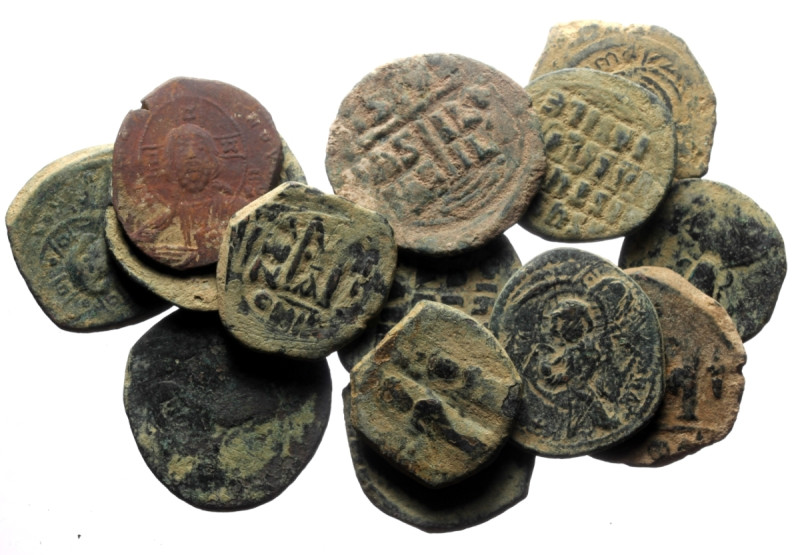 15 Byzantine Bronze coins (161.37g)