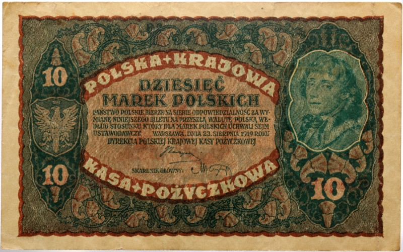 Poland, 10 Marek Polskich, 1919