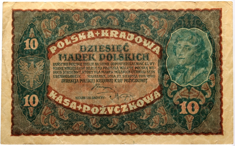Poland, 10 Marek Polskich, 1919