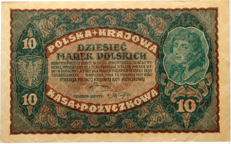 Poland, 10 Marek Polskich, 1919