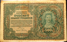 Poland, 500 Marek Polskich, 1919