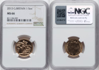 Elizabeth II gold Sovereign 2013 MS66 NGC, KM1002.1. HID09801242017 © 2024 Heritage Auctions | All Rights Reserved