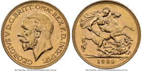 George V gold Sovereign 1932-SA MS62 NGC, Pretoria mint, KM-A22, S-4005. HID09801242017 © 2024 Heritage Auctions | All Rights Reserved