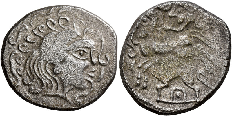 NORTHWEST GAUL. Veneti. Circa 60-50 BC. Stater (Billon, 23 mm, 6.52 g, 8 h). Cel...