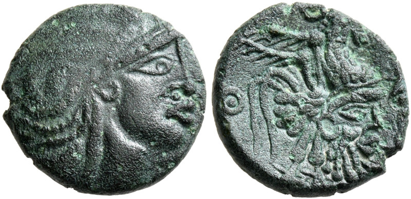 NORTHEAST GAUL. Bellovaci. Circa 60-30/25 BC. AE (Bronze, 13 mm, 1.78 g, 11 h). ...