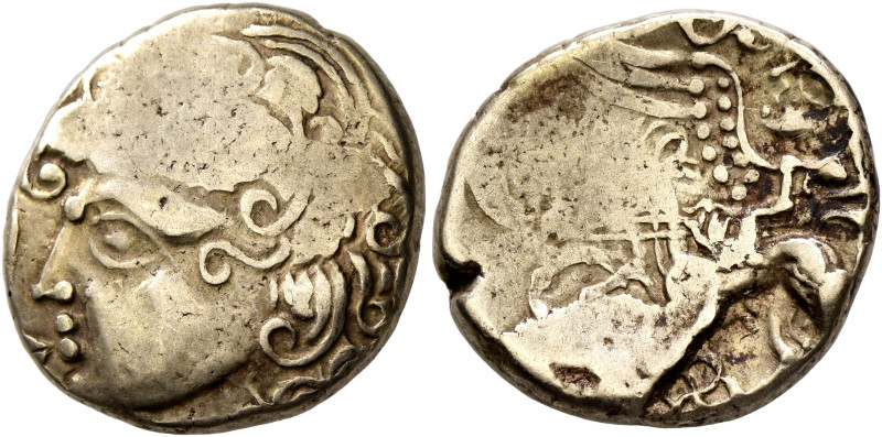 CENTRAL GAUL. Bituriges Cubi. Late 2nd to early 1st century BC. Stater (Electrum...