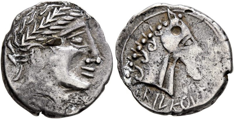 SOUTHERN GAUL. Allobroges. Mid to late 2nd century BC. Drachm (Silver, 16 mm, 2....