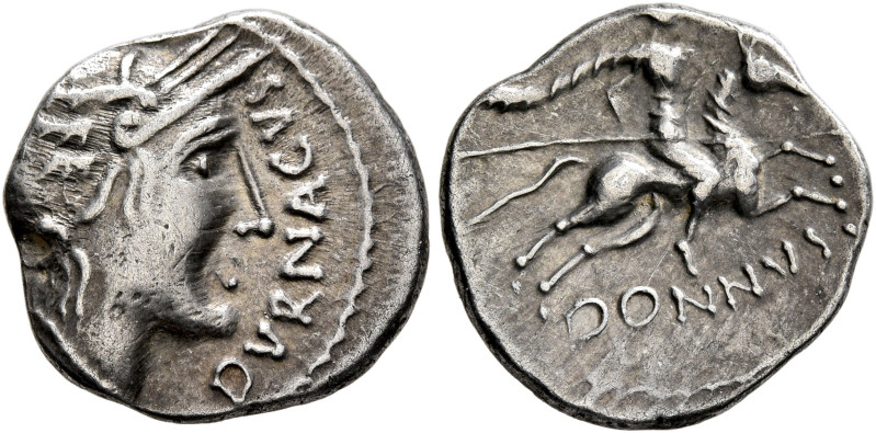 SOUTHERN GAUL. Allobroges. Circa 61-40 BC. Quinarius (Silver, 15 mm, 1.88 g, 1 h...
