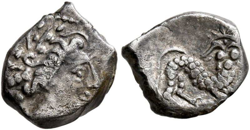 CISALPINE GAUL. Uncertain. late 3rd to early 2nd century BC. Obol (Silver, 10 mm...