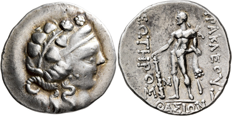 LOWER DANUBE. Imitations of Thasos. Late 2nd-1st century BC. Tetradrachm (Silver...