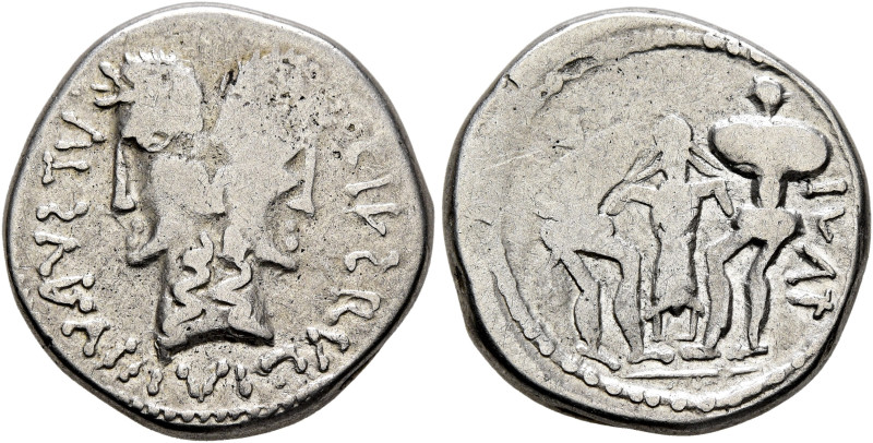 LOWER DANUBE. Geto-Dacians. 1st century BC. 'Denarius' (Silver, 18 mm, 4.30 g, 1...