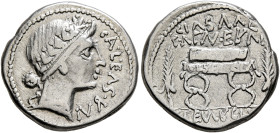 LOWER DANUBE. Geto-Dacians. 1st century BC. 'Denarius' (Silver, 18 mm, 4.31 g, 12 h), possibly imitating a Roman Republican denarius of Mn. Acilius Gl...