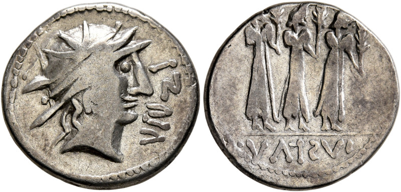 LOWER DANUBE. Geto-Dacians. 1st century BC. 'Denarius' (Silver, 18 mm, 3.30 g, 1...