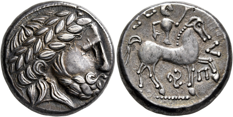 MIDDLE DANUBE. Uncertain tribe. 3rd-2nd century BC. Tetradrachm (Silver, 22 mm, ...