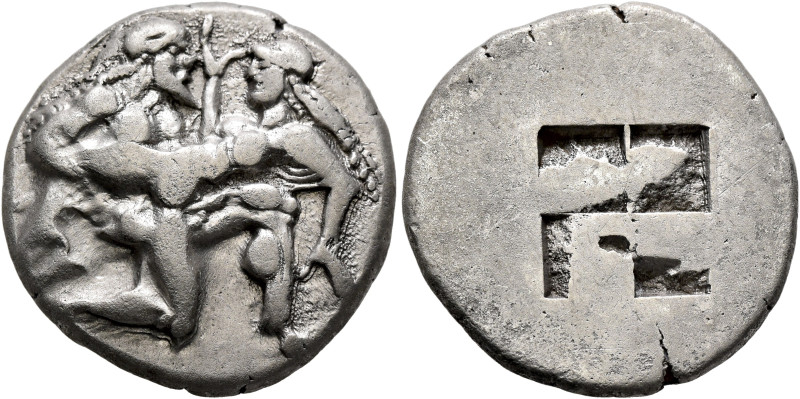 ISLANDS OFF THRACE, Thasos. Circa 480-463 BC. Stater (Silver, 21 mm, 8.80 g). Nu...