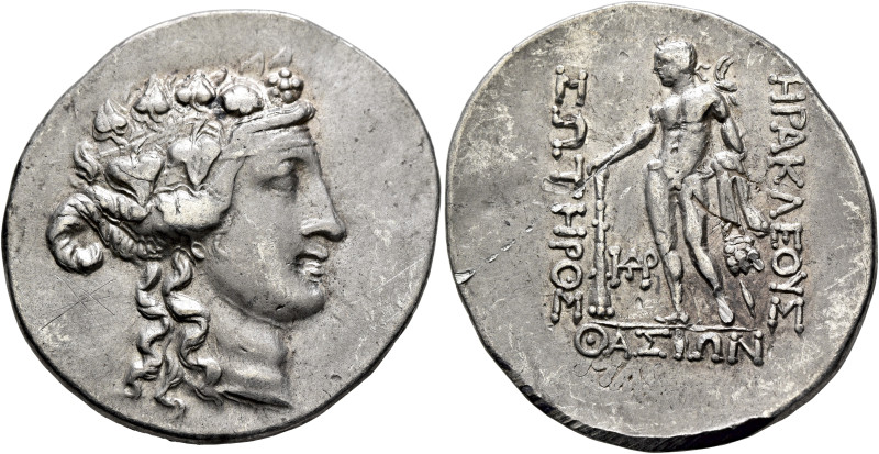 ISLANDS OFF THRACE, Thasos. Circa 148-90/80 BC. Tetradrachm (Silver, 36 mm, 16.4...