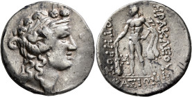 ISLANDS OFF THRACE, Thasos. Circa 148-90/80 BC. Tetradrachm (Silver, 30 mm, 16.61 g, 12 h). Head of Dionysos to right, wearing ivy wreath and taenia. ...