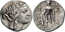 ISLANDS OFF THRACE, Thasos. Circa 148-90/80 BC. Tetradrachm (Silver, 30 mm, 16.35 g, 12 h). Head of Dionysos to right, wearing ivy wreath and taenia. ...