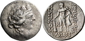 ISLANDS OFF THRACE, Thasos. Circa 148-90/80 BC. Tetradrachm (Silver, 31 mm, 16.70 g, 11 h). Head of Dionysos to right, wearing ivy wreath and taenia. ...
