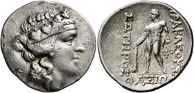 ISLANDS OFF THRACE, Thasos. Circa 148-90/80 BC. Tetradrachm (Silver, 32 mm, 16.66 g, 12 h). Head of Dionysos to right, wearing ivy wreath and taenia. ...
