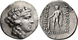 ISLANDS OFF THRACE, Thasos. Circa 148-90/80 BC. Tetradrachm (Silver, 33 mm, 16.49 g, 12 h). Head of Dionysos to right, wearing ivy wreath and taenia. ...