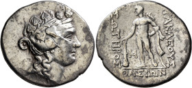 ISLANDS OFF THRACE, Thasos. Circa 148-90/80 BC. Tetradrachm (Silver, 33 mm, 16.55 g, 11 h). Head of Dionysos to right, wearing ivy wreath and taenia. ...