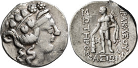 ISLANDS OFF THRACE, Thasos. Circa 148-90/80 BC. Tetradrachm (Silver, 31 mm, 16.45 g, 12 h). Head of Dionysos to right, wearing ivy wreath and taenia. ...