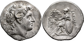 KINGS OF THRACE. Lysimachos, 305-281 BC. Tetradrachm (Silver, 33 mm, 16.66 g, 12 h), Lamsapkos, circa 297/6-282/1. Diademed head of Alexander the Grea...