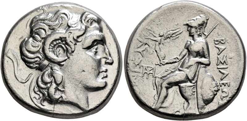 KINGS OF THRACE. Lysimachos, 305-281 BC. Tetradrachm (Silver, 25 mm, 16.23 g, 12...