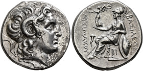 KINGS OF THRACE. Lysimachos, 305-281 BC. Tetradrachm (Silver, 26 mm, 17.02 g, 12 h), Alexandria Troas, circa 297/6-282/1. Diademed head of Alexander t...