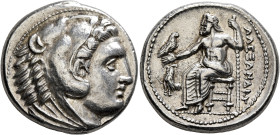 KINGS OF MACEDON. Alexander III ‘the Great’, 336-323 BC. Tetradrachm (Silver, 27 mm, 17.22 g, 11 h), Amphipolis, struck under Antipater, circa 325-323...
