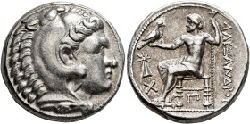 KINGS OF MACEDON. Alexander III ‘the Great’, 336-323 BC. Tetradrachm (Silver, 25 mm, 17.18 g, 1 h), Uranopolis (?), under Alexarchos, circa 310-297. H...