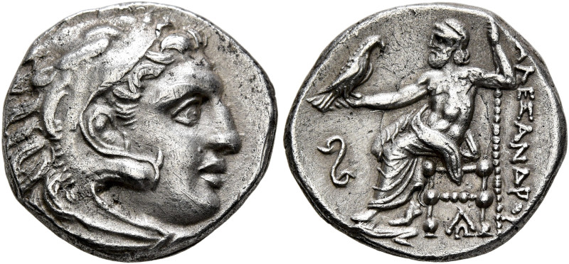 KINGS OF MACEDON. Alexander III ‘the Great’, 336-323 BC. Drachm (Silver, 17 mm, ...