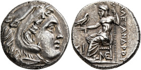 KINGS OF MACEDON. Alexander III ‘the Great’, 336-323 BC. Drachm (Silver, 16 mm, 4.28 g, 12 h), Lampsakos, under Antigonos I Monophthalmos, circa 310-3...