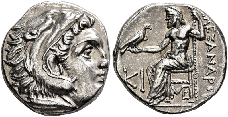 KINGS OF MACEDON. Alexander III ‘the Great’, 336-323 BC. Drachm (Silver, 17 mm, ...