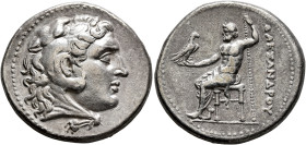 KINGS OF MACEDON. Alexander III ‘the Great’, 336-323 BC. Tetradrachm (Silver, 28 mm, 15.86 g, 12 h), Pergamon. Struck under Attalos I, circa 223-215/0...