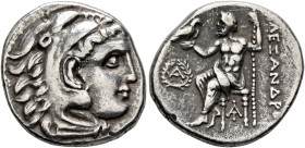 KINGS OF MACEDON. Alexander III ‘the Great’, 336-323 BC. Drachm (Silver, 18 mm, 4.31 g, 11 h), Magnesia ad Maeandrum, struck under Antigonos I Monopht...