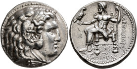 KINGS OF MACEDON. Alexander III ‘the Great’, 336-323 BC. Tetradrachm (Silver, 26 mm, 17.14 g, 3 h), Babylon, under Seleukos I, circa 311-300. Head of ...