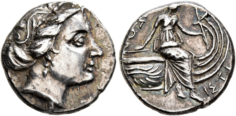 EUBOIA. Histiaia. 3rd-2nd centuries BC. Tetrobol (Silver, 14 mm, 2.38 g, 3 h). H...