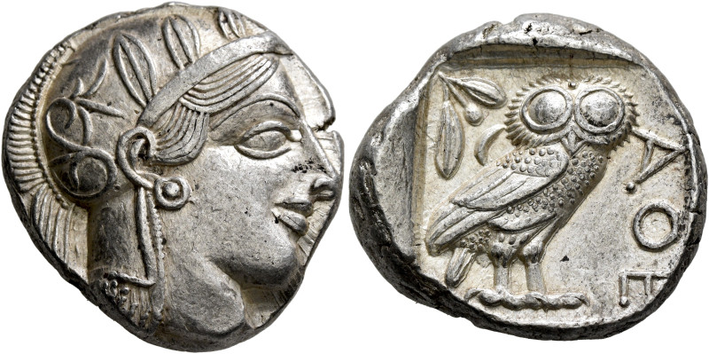 ATTICA. Athens. Circa 430s-420s BC. Tetradrachm (Silver, 24 mm, 17.20 g, 10 h). ...