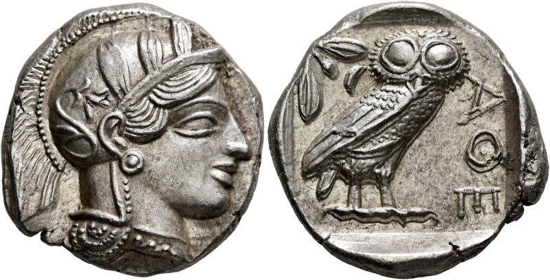 ATTICA. Athens. Circa 430s-420s BC. Tetradrachm (Silver, 26 mm, 17.21 g, 12 h). ...
