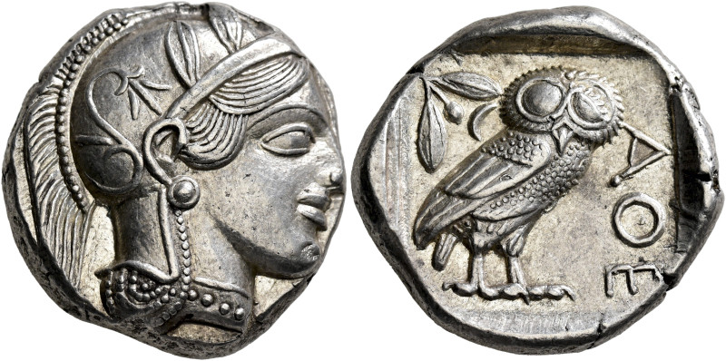 ATTICA. Athens. Circa 430s-420s BC. Tetradrachm (Silver, 25 mm, 17.26 g, 10 h). ...