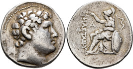 KINGS OF PERGAMON. Eumenes I, 263-241 BC. Tetradrachm (Silver, 32 mm, 16.83 g, 12 h), Pergamon, circa 255/0-241. Laureate head of Philetairos to right...