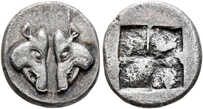 LESBOS. Uncertain mint. Circa 478-460 BC. 1/8 Stater (Silver, 13 mm, 1.79 g). KI...